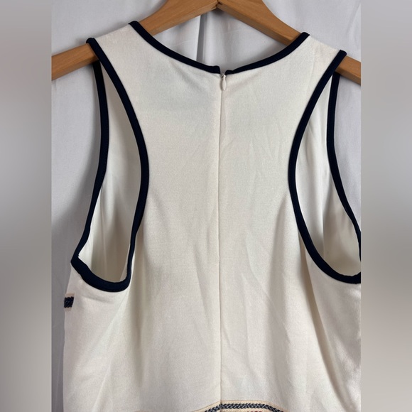 Adelyn Rae- Blue and White Fringe Dress - Picture 5 of 7